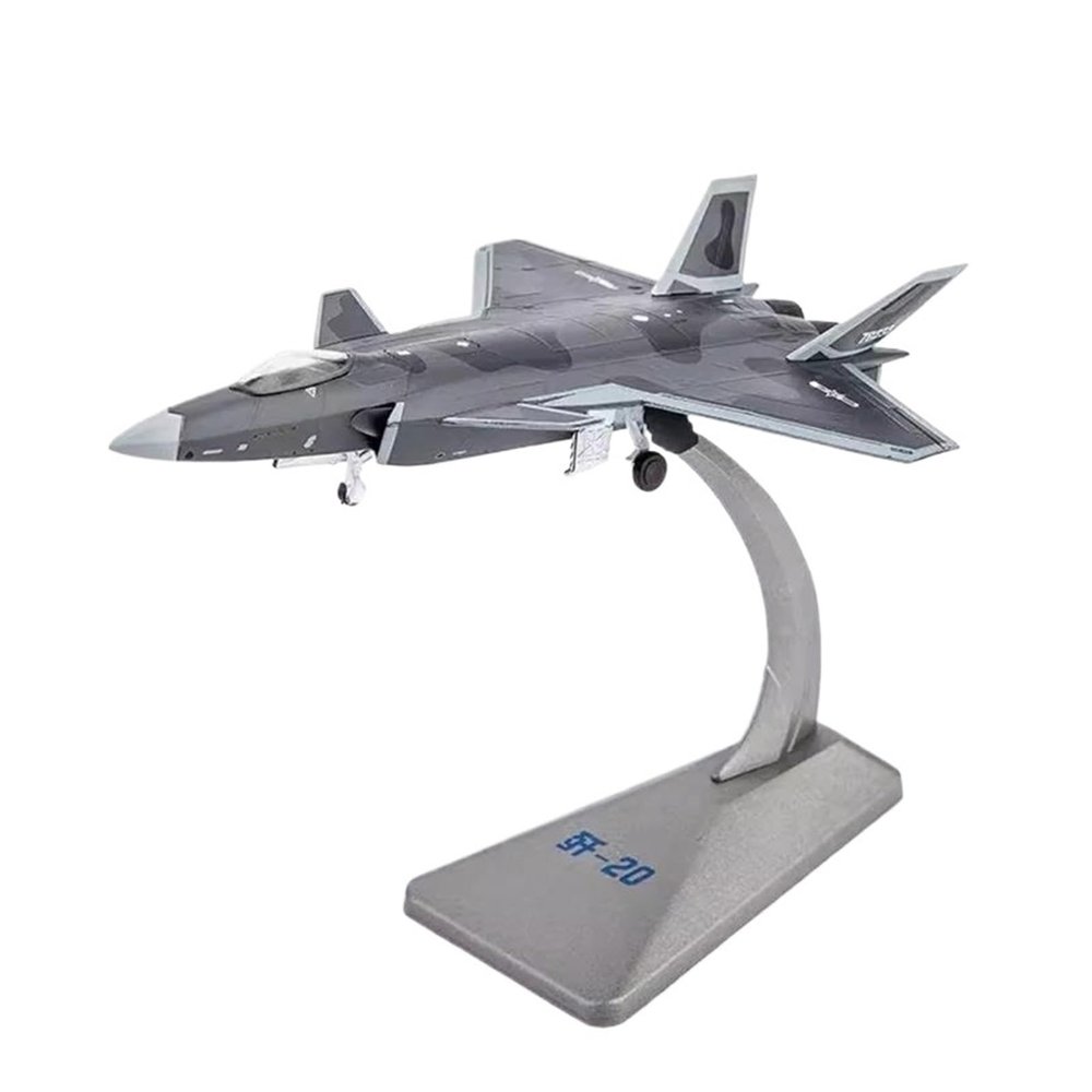 1/144 for J-20 Fire Fang J20 Fighter Air Force Diecast Aircraft Model Alloy Airline Scale Toy Scale Metal Airplane