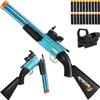 Double Barrel Toy Foam Blaster with Geen Dot Scop Foam Squirt Foam Dart Blaster Soft Bullets Toy Blaster Realistic Pump-Action Airsoft Blasters for Ages 14+ view 1