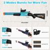 Double Barrel Toy Foam Blaster with Geen Dot Scop Foam Squirt Foam Dart Blaster Soft Bullets Toy Blaster Realistic Pump-Action Airsoft Blasters for Ages 14+ view 2