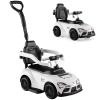 Licensed Toyota Ride on Push Car for Toddlers by INFANS, 3 in 1 Walking Sliding Toy with Removable Guardrails and Handle, Music, Under Seat Storage for Kid (White) view 1