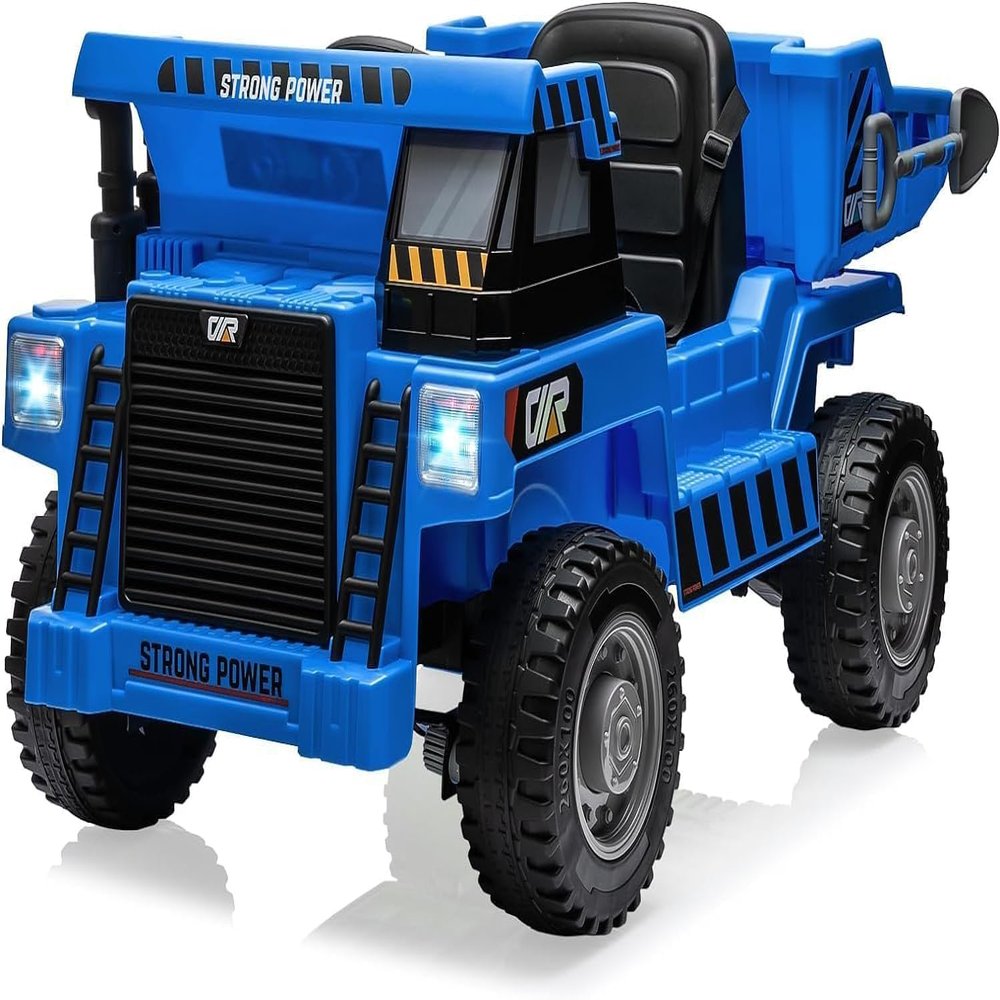 12V Ride on Dump Truck,12v Electric Ride-on Car Construction Truck,4-Wheeler Toy Car with Remote Control, Dumping Bed & Music
