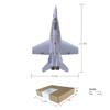 WOWOBONTOY RC Plane, S-57 415mm Dual 30mm EDF DIY RC Fixed Wing Aircraft Kit, Stable Beginner-Friendly Ducted Fan Model for Adult Youth (PNP/Grey) view 3
