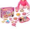33pcs Children's Pretend Play Tea Party Toy Set,Mini Kitchen Food & Dessert Toys,with Teapot, Cups, Plates and Other Accessories, for Role-Playing Games. view 1