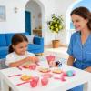 33pcs Children's Pretend Play Tea Party Toy Set,Mini Kitchen Food & Dessert Toys,with Teapot, Cups, Plates and Other Accessories, for Role-Playing Games. view 2