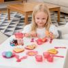 33pcs Children's Pretend Play Tea Party Toy Set,Mini Kitchen Food & Dessert Toys,with Teapot, Cups, Plates and Other Accessories, for Role-Playing Games. view 3