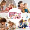 33pcs Children's Pretend Play Tea Party Toy Set,Mini Kitchen Food & Dessert Toys,with Teapot, Cups, Plates and Other Accessories, for Role-Playing Games. view 4