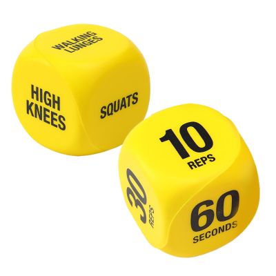 1-Pair Exercise Dice - 5cm 6 Sided Workout Dice, Portable Eva Fitness Equipment For Strength Training, Fun Fitness Dices For Kids, Home Gym Use, Outdoor Gross Motor Toys, Great Kids Exercise Equipment