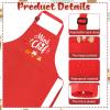 XLSXEXCL Kids Apron and Chef Hat Set, Mini Chef Funny Apron view 3