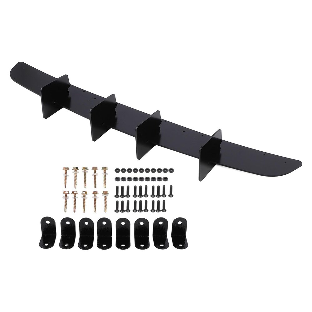 Rear Bumper Lip Diffuser Glossy Black Aerodynamic Enhancer for MK2.5 Rline Facelift 2021-2024 Sporty Look