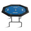Reljofum Octagon Poker Table with Collapsible Legs, Casino Leisure Gamimg Table for 8 Players, Texas Holdem Blackjack Poker Table with Stainless Steel Cup Holder view 1