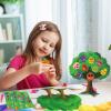 36 Set Fruit of The Spirit Tree 3D DIY Christian Religious Learning Fruit Tree Make Your Own Fruit Bible Accent Tree for Easter Preschool Toddler Kid VBS Sunday School Classroom Party Supplies view 2