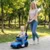 Licensed Toyota Ride on Push Car for Toddlers by INFANS, 3 in 1 Walking Sliding Toy with Removable Guardrails and Handle, Music, Under Seat Storage for Kid (Blue) view 2