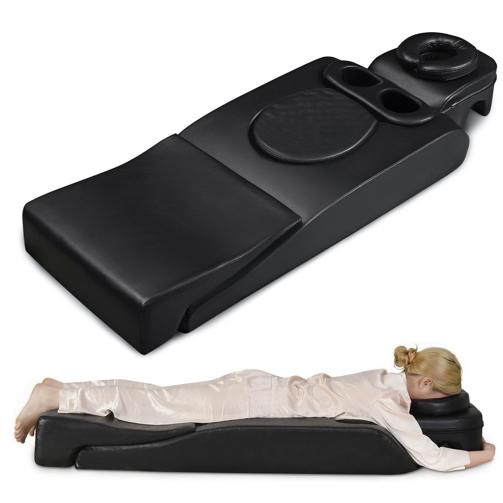 Vekkia Pregnancy Massage Cushion - Full Body Prenatal Bolster Support for Stomach Sleepers, Release Hips & Lower Back Pain, Maternity Massage Cushion After Breast Surgery, Ideal for Home & Therapy Spa