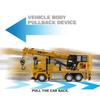 SHINESIGNAL Toy Crane Truck with Telescopic and Metal Hook, 1/40 Boom Construction Vehicle with Lights, Sound Effects and Pull-Back Action, STEM Educational Gift for Boys and Kids view 4