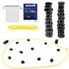 LANPANGZI Magnetic Strategy Board Game Set, 20 Black Pieces with Storage Bag, Family Tabletop Game with Rope Boundary, Contemporary Style Game for Kids and Adults, Compact Size view 1