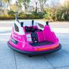 Ride On Bumper Car 12V for Girls, Electric Vehicle with Parent Remote, 360 Degree Spinning, Soft Bumper Strip, Bluetooth Audio, Safety Harness, Storage Box, Magenta view 4