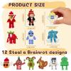 24PCS Steal a Brainrot Figure Set, 12 Styles Desk Display Characters, Steal a Brainrot Figures Assortment for Funny Room Accent Collection view 2