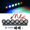 MORFUM RC Car LED Light Bar Headlight Roof Lamp Kit 6 LEDs Body Shell Roof Lights for TRX4 SCX10 90027 SCX10 II 90046 D90 1/10 RC Rock Crawler Car Upgrades (Multicolor) view 1