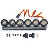 MORFUM RC Car LED Light Bar Headlight Roof Lamp Kit 6 LEDs Body Shell Roof Lights for TRX4 SCX10 90027 SCX10 II 90046 D90 1/10 RC Rock Crawler Car Upgrades (Multicolor) view 2