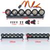 MORFUM RC Car LED Light Bar Headlight Roof Lamp Kit 6 LEDs Body Shell Roof Lights for TRX4 SCX10 90027 SCX10 II 90046 D90 1/10 RC Rock Crawler Car Upgrades (Multicolor) view 3