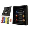 ConsoleXpress Wall Mounting Miniature Gym Equipment Set for Gym & Home, Mini Barbell PR Medal Frame with with Barbell, Collectible Gift for Fitness Fans view 1
