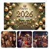 2026 New Year Wall Sign, Gold Holiday Decorations, Polyester Banner for Indoor, Outdoor, Christmas, Home, Office, School, Shop, Farmhouse, Bar, Photography view 4