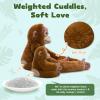 Tezituor 17.7" Hanging Monkey Stuffed Animal with Baby, Long Arm Monkey Plush Toy Set, Cute Mother and Baby Monkey Toys for Kids, Nursery Decor, Birthday Gifts for Boys Girls view 4