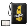 Trading Card Binder with double sided removable sleeves for game, baseball cards collection Christmas Banan ghosts view 1