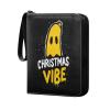 Trading Card Binder with double sided removable sleeves for game, baseball cards collection Christmas Banan ghosts view 2