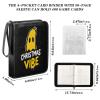 Trading Card Binder with double sided removable sleeves for game, baseball cards collection Christmas Banan ghosts view 3