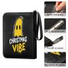 Trading Card Binder with double sided removable sleeves for game, baseball cards collection Christmas Banan ghosts view 4