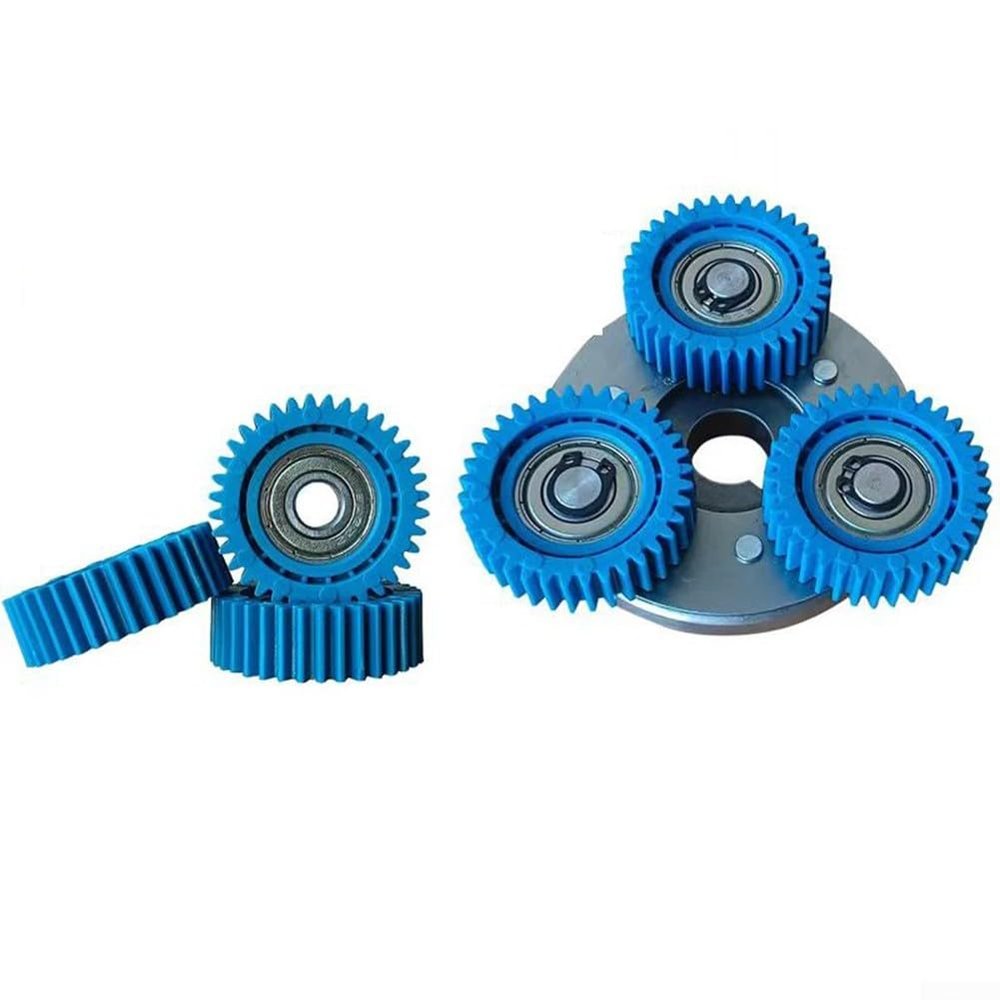 3Pcs 36T Nylon Stainless Steel Planetary Gear Set with Bearings, 38x38x12mm, Replacement for Hub Motor, Wheel Motor Component