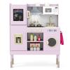 CHEFJOY Kids Kitchen Playset, Wooden Play Kitchen with Sound & Light, Montessori Toy for Bedroom Playroom Indoor, Ideal for Toddlers Ages 3+ (Pink + Golden) view 1