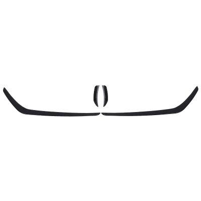 Front Bumper Air Splitter Trim Glossy Black High Strength Aerodynamic Spoiler for 7.5 GTI 2017 to 2019 4Pcs Set