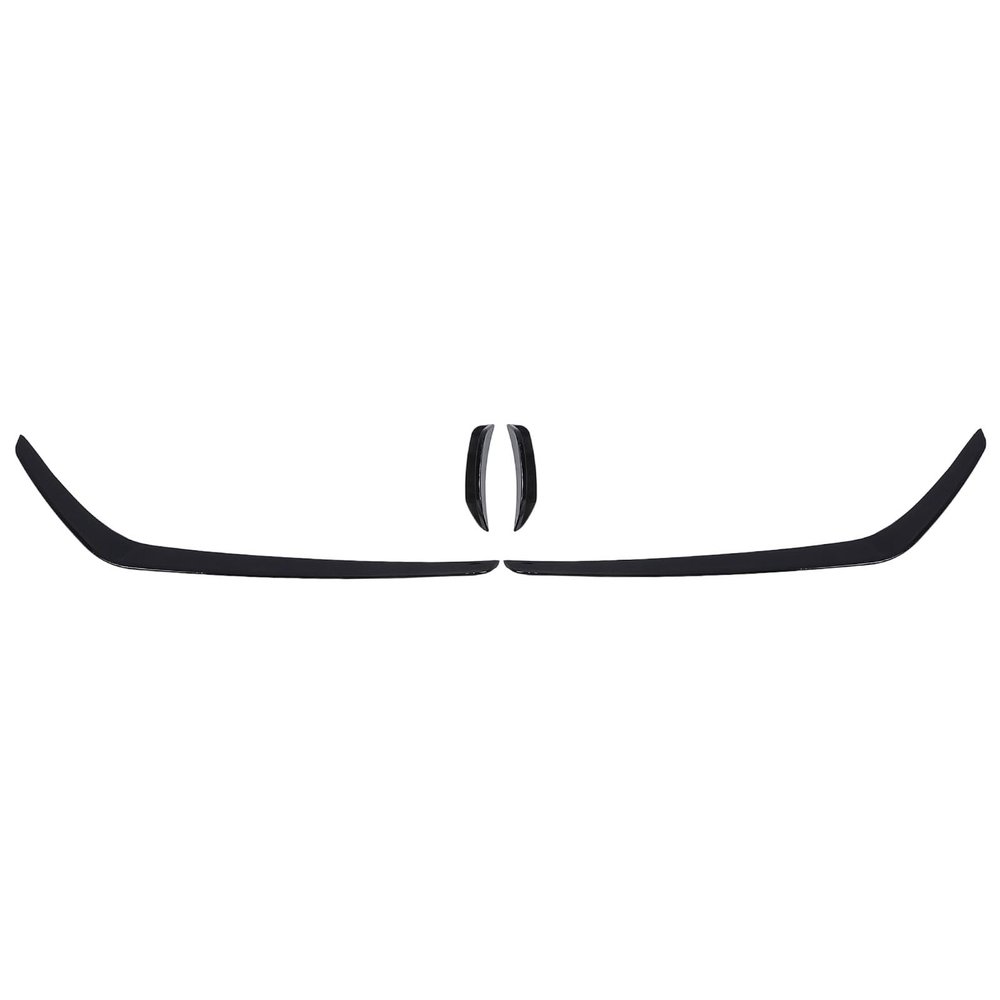 Front Bumper Air Splitter Trim Glossy Black High Strength Aerodynamic Spoiler for 7.5 GTI 2017 to 2019 4Pcs Set