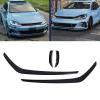 Front Bumper Air Splitter Trim Glossy Black High Strength Aerodynamic Spoiler for 7.5 GTI 2017 to 2019 4Pcs Set view 2