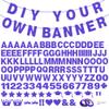 131 PCS Custom Banner Glitter DIY Letter Banners Personalized Banner for Birthday Congratulations Wedding Party Royal Blue Glitter 5-inch view 1