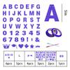 131 PCS Custom Banner Glitter DIY Letter Banners Personalized Banner for Birthday Congratulations Wedding Party Royal Blue Glitter 5-inch view 2