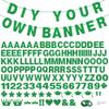 131 PCS Custom Banner Glitter DIY Letter Banners Personalized Banner for Birthday Congratulations Wedding Party Grass Green Glitter 5-inch view 1
