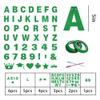 131 PCS Custom Banner Glitter DIY Letter Banners Personalized Banner for Birthday Congratulations Wedding Party Grass Green Glitter 5-inch view 2