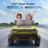 24V Licensed Electric Truck for Kids, 2-Seater Children Ride-on Car, Parent Remote Control with 3 Speeds, Bluetooth Music & LED Lights, Electric Vehicle for Kids Ages 3-8 view 4