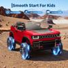 24V Licensed Electric Truck for Kids, 2-Seater Children Ride-on Car, Parent Remote Control with 3 Speeds, Bluetooth Music & LED Lights, Electric Vehicle for Kids Ages 3-8 view 3
