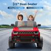 24V Licensed Electric Truck for Kids, 2-Seater Children Ride-on Car, Parent Remote Control with 3 Speeds, Bluetooth Music & LED Lights, Electric Vehicle for Kids Ages 3-8 view 4