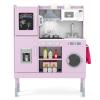 CHEFJOY Kids Kitchen Playset, Wooden Play Kitchen with Sound & Light, Montessori Toy for Bedroom Playroom Indoor, Ideal for Toddlers Ages 3+ (Pink + Silver) view 1