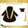 Gilprop Graduation Mini Desk Goose Outfits 7 Inch Magnetic Goose Statue Key Holder Desktop Decor Gift with Graduation Cap and Gown Stoles for Home Classroom Office Desk Table Decor(Black) view 2