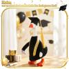 Gilprop Graduation Mini Desk Goose Outfits 7 Inch Magnetic Goose Statue Key Holder Desktop Decor Gift with Graduation Cap and Gown Stoles for Home Classroom Office Desk Table Decor(Black) view 4