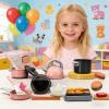 Toy Kitchen Accessories - 71 Pieces Pretend Cooking Pots and Pans, Sound-Enabled Pretend Kitchen Toys with Realistic Play Features, Baking Set, Educational Play for Kids Home Fun view 4