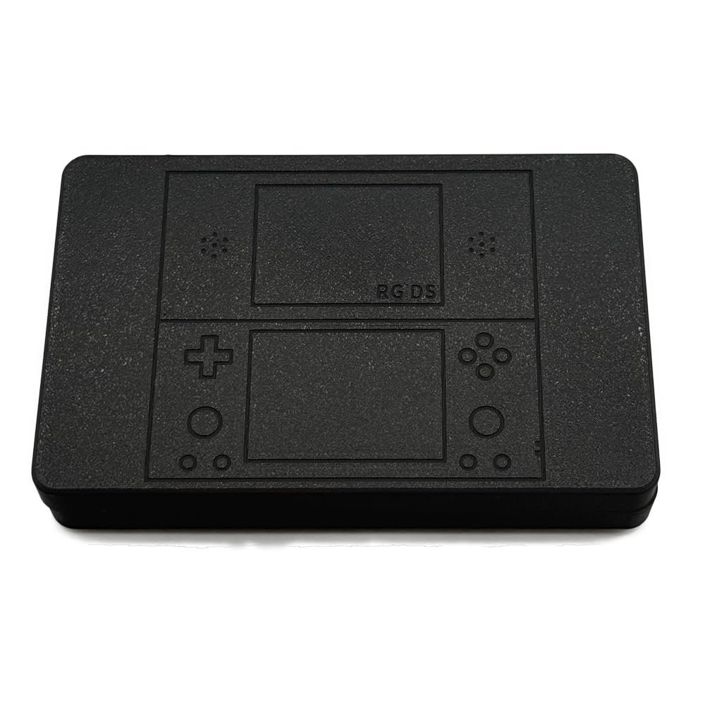 Protective Carrying Case For Anbernic RG DS Game Console Shockproof Storage Organizer Box Portable Travel Bag For Anbernic RG DS,Magnetic Lid Design,3D Printing Case (Black)