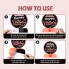 12 Pcs Birthday Table Decorations Glitter Rose Gold Black Birthday Decorations Honeycomb Centerpieces for Table Decor Girls Boys Women Men Party Supplies view 3