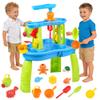 Hanyutom 2026 Upgraded Toddler Sand Water Table Toy, Summer Outdoor Beach Sensory Activity Playset and Water Table Toys, Party Birthday Gifts for Girl Boy Age 4+ (Blue) view 1